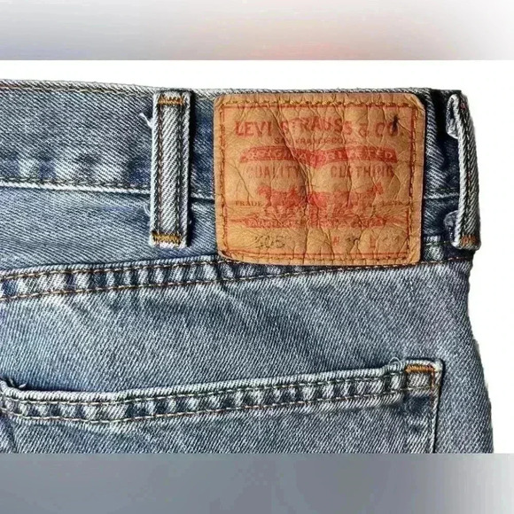 Levi's 505 Jeans Mens 38x29 Blue Denim Straight Leg Regular Fit Grunge Retro USA - Picture 7 of 7